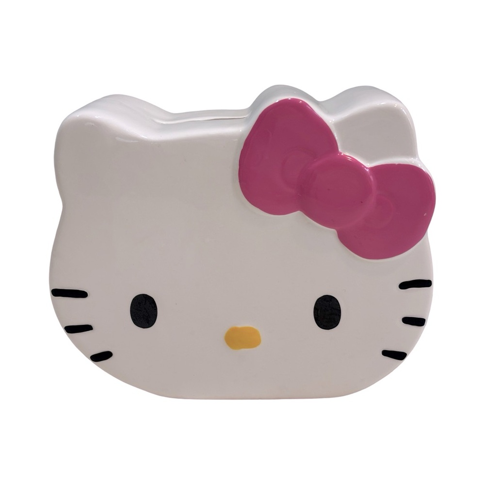 Hello Kitty Ceramic Coin Bank Holder Figurine‎
